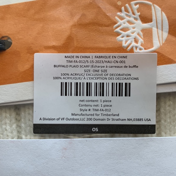 Timberland buffalo plaid scarf - Picture 2 of 4